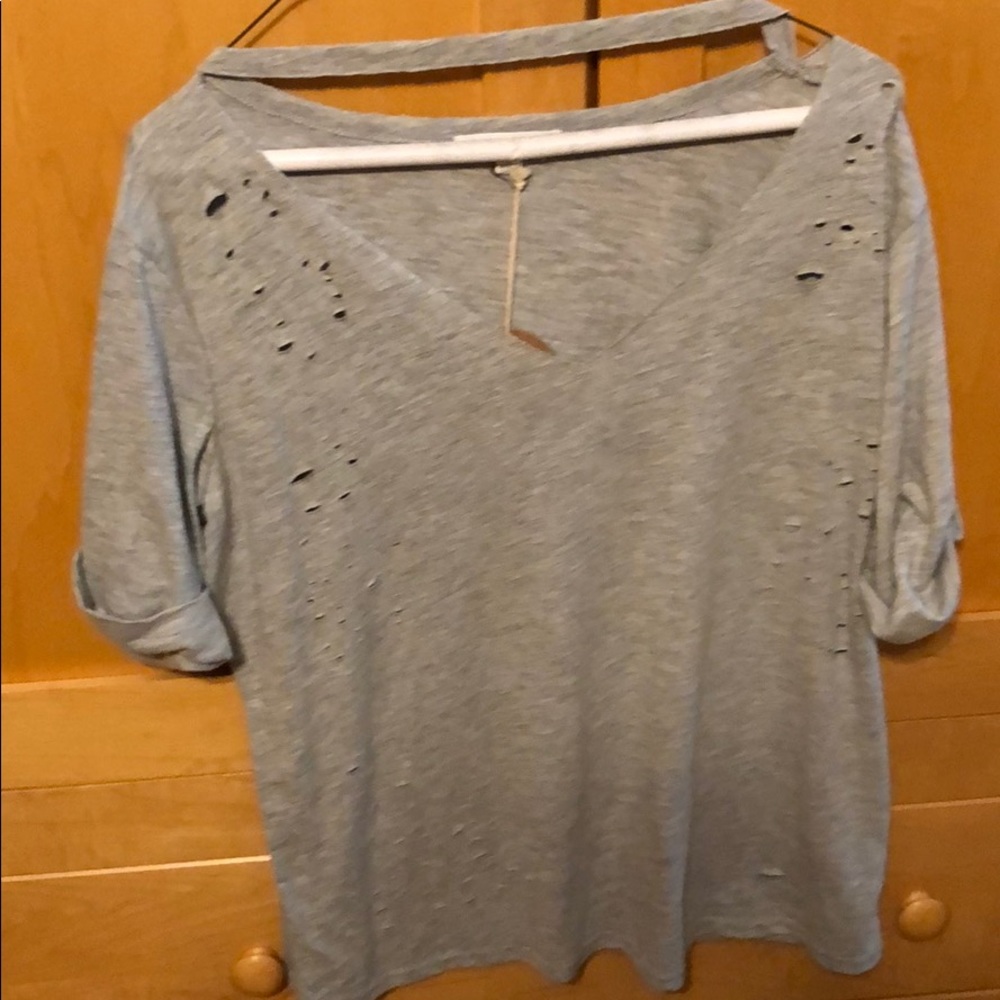 NEW WITH TAGS HONEY PUNCH GREY TOP
